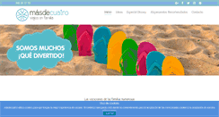 Desktop Screenshot of masdecuatro.com