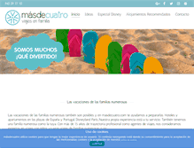 Tablet Screenshot of masdecuatro.com